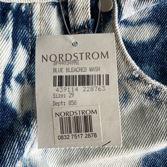 BP blue bleached wash denim shorts - Picture 3 of 4